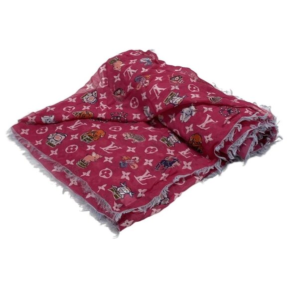 LOUIS VUITTON ethol superstition Fuchsia Others - Scarf 713-070525 - Picture 1 of 7
